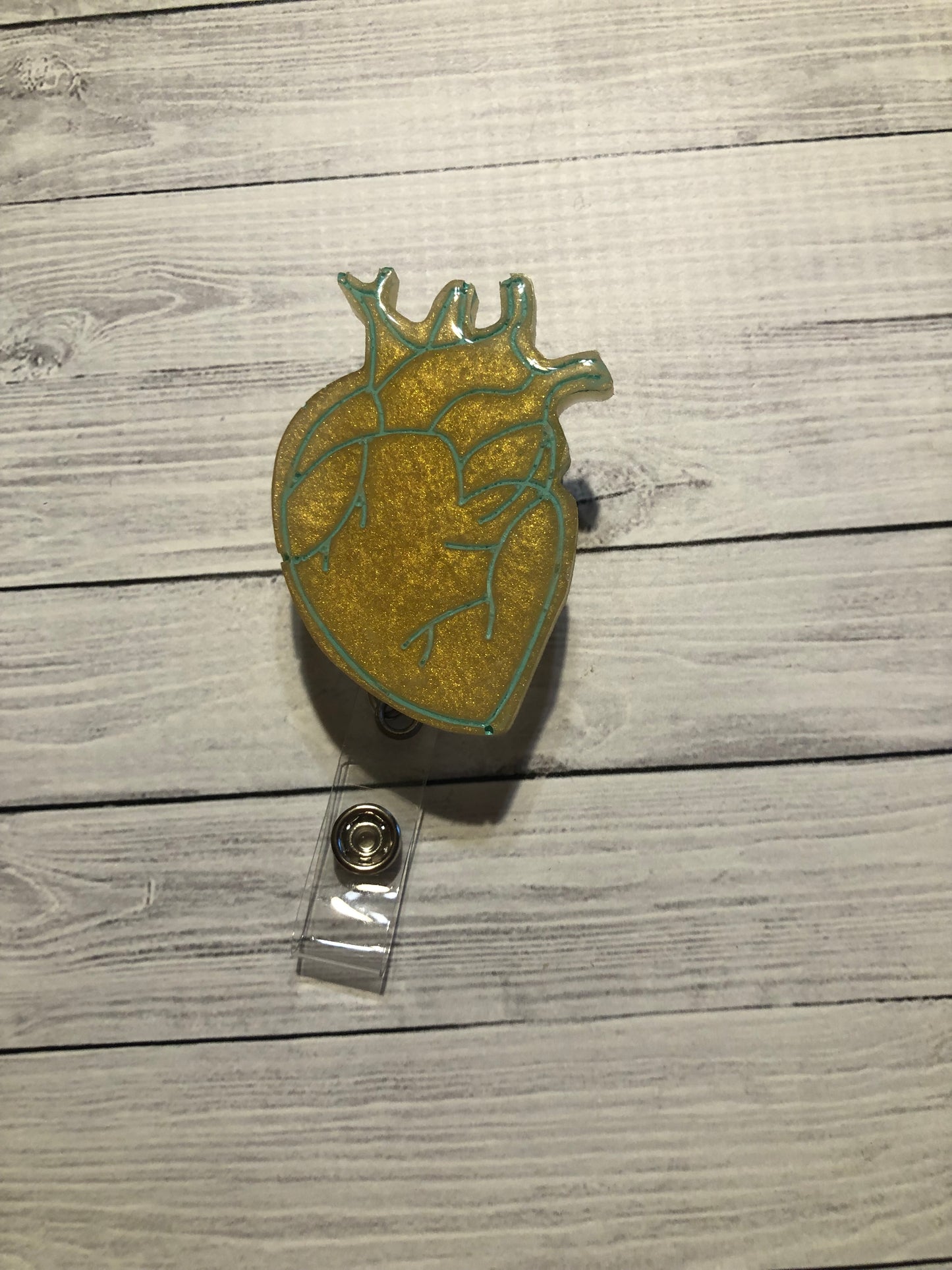 Gold Anatomical Heart